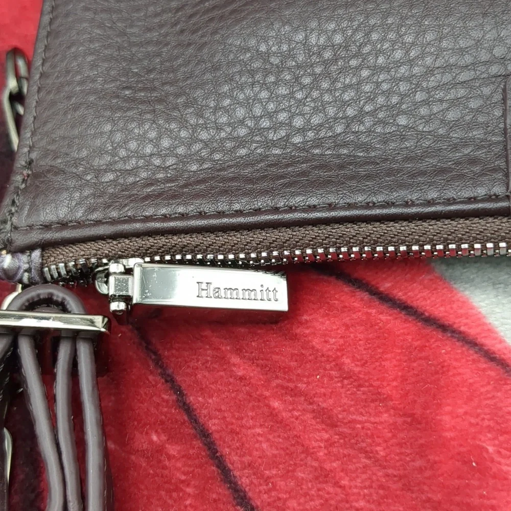 Hammitt Levy Espresso Reserve Wallet Embossed Leather Crossbody